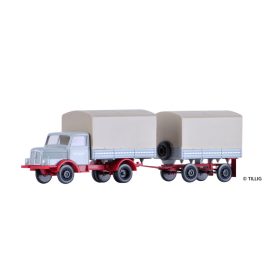   Tillig 8637 IFA H3A ponyvás teherautó pótkocsival, VEB Kraftverkehr Eisenhüttenstadt (TT)