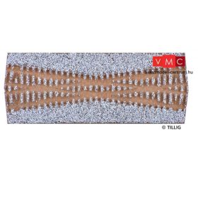   Tillig 86371 Sínágyazat keresztezéshez K1, világosszürke (TT)