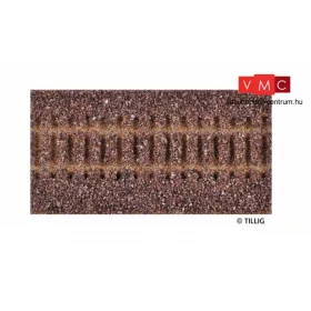Tillig 86501 Egyenes sínágyazat 114 mm G2/G5, sötétbarna (H0)