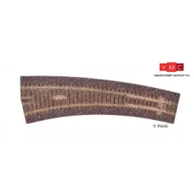 Tillig 86524 Sínágyazat balos IBW R543 / R934, íves váltóhoz, sötétbarna (H0)