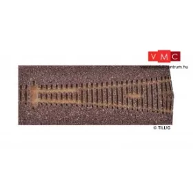Tillig 86525 Sínágyazat Y váltóhoz ABW 15°, sötétbarna (H0)