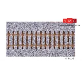 Tillig 86551 Egyenes sínágyazat 114 mm G2/G5, világosszürke (H0)