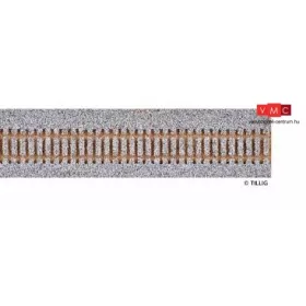 Tillig 86557 Sínágyazat vasaljas flexibilis sínhez 950 mm, világosszürke (H0)