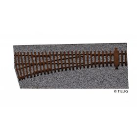   Tillig 86562 Sínágyazat balos EW1 váltóhoz, világosszürke (H0)