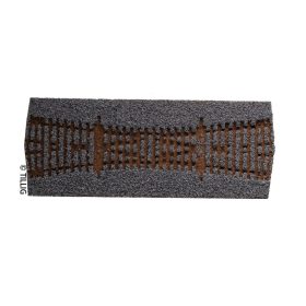   Tillig 86577 Sínágyazat angolváltóhoz DKW I, R 484, 15°, világosszürke (H0)