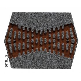   Tillig 86582 Sínágyazat keresztezéshez 30°, világosszürke