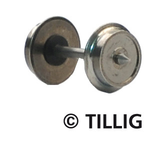 Tillig 8818 Fémkerék 7,5 mm, egyoldalon szigetelt (8 db) (TT)