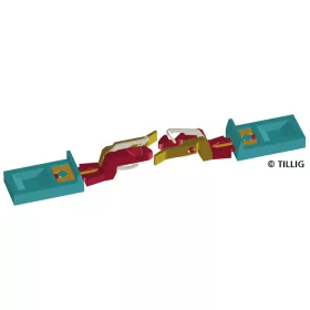   Tillig 8843 Kuplung - hattengelyes V 180 / Nohab mozdonyhoz (2 db) (TT)
