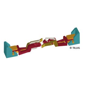   Tillig 8845 Kuplung - hattengelyes V200 DR / M62 mozdonyhoz (2 db) (TT)