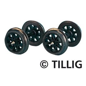   Tillig 8890 H0m Fémkerék, egyoldalon szigetelt, küllős (10 db)