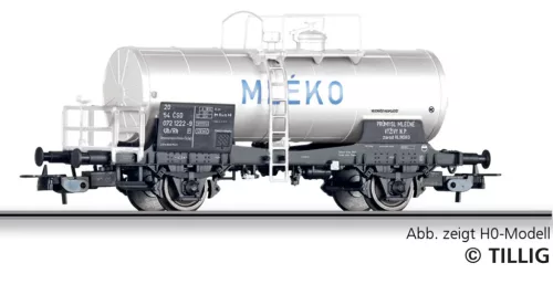 Tillig 95363 Tartálykocsi fékállással, Uh, Mleko, CSD (E4) (TT)