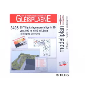   Tillig 9544 USB Stick: 25 db H0-Elite pályaterv (2÷6 m) + WinTrack Viewer program