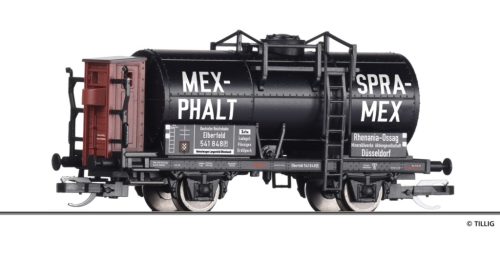 Tillig 95774 Tartálykocsi fékházzal, MEX-PHALT/SPRA-MEX, DRG (E2) (TT)