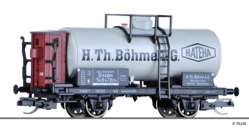Tillig 95860 Tartálykocsi fékházzal, H. Th. Böhme AG, DRG (E2) (TT)
