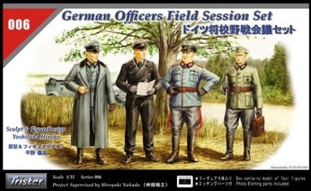 TRISTAR 35006 German Officers Field Session Set 1/35 figura makett