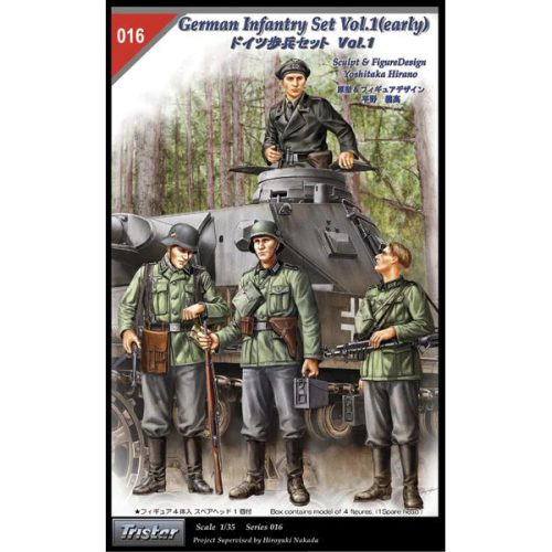 TRISTAR 35016 German Infantry Set Vol.1 Early 1/35 figura makett