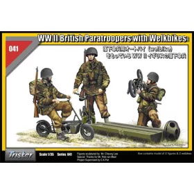   TRISTAR 35041 British Paratroopers with Welbikes WWII 1/35 figura makett