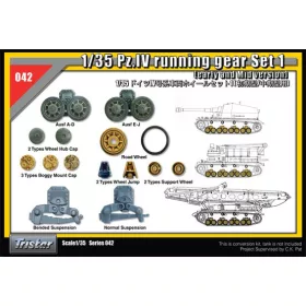   TRISTAR 35042 German tank Pz.IV running gear Set 1 Early and Mid version 1/35 makett