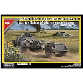   TRISTAR 35050 German Munitionsschlepper auf Panzerkampfwagen I Ausf. A with Ammo Trailer 1/35 harcjármű makett
