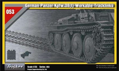 TRISTAR 35053 German Pz. 38 (t) family Lighter Cast Tracks 1/35 lánctalp makett