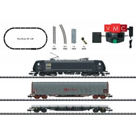 Trix 11147 Digitális kezdőkészlet: Tehervonat BR 185.1 villanymozdonnyal, ovál pályával, 