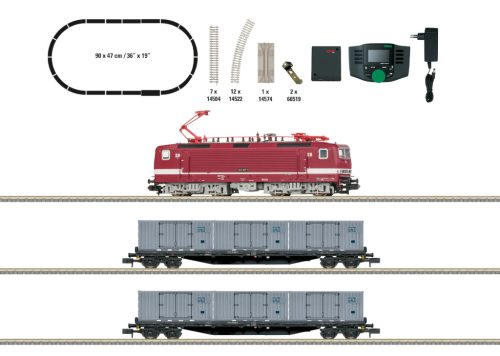 Trix 11169 Digitális kezdőkészlet: BR 243 villanymozdony tehervonattal, DR, ovál pályával (E4) (N) - Sound