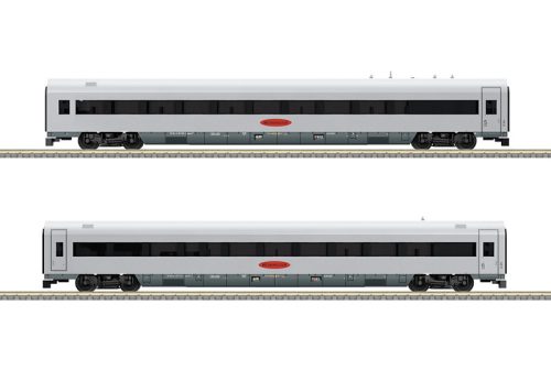 Trix 15161 Személykocsi-pár, négytengelyes Metropolitan Express Train (E5) (N) - belső világítással