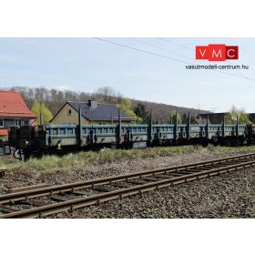   Trix 15487 Alacsony oldalfalú négytengelyes rakoncás teherkocsi, Res, PKP (E6) (N)