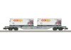Trix 15494 Konténerszállító négytengelyes teherkocsi, Sgns, 2 db coop® hűtőkonténerrel, SBB (E6) (N)