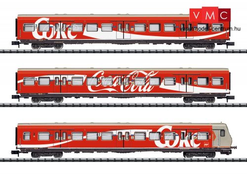 Trix 15708 Személykocsi-készlet vezérlőkocsival, 3-részes S-Bahn, Coca-Cola® reklámmal, 