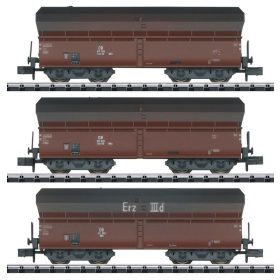   Trix 18269 Önürítős négytengelyes teherkocsi-készlet, 3-részes Kkt 57, Kokstransport III., DB (E3) (N)