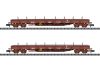 Trix 18290 Rakoncás négytengelyes teherkocsi-pár, rakománnyal, SNCF (INFRA) (E6) (N)