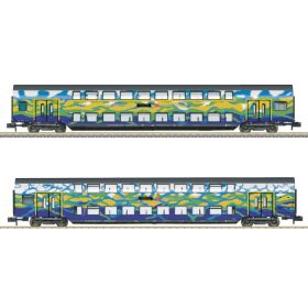   Trix 18298 Emeletes személykocsi-pár, négytengelyes Touristik, DB-AG (E6) (N)