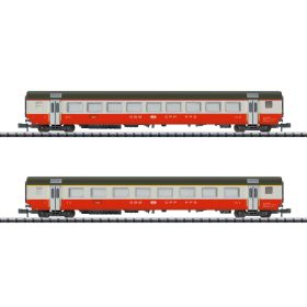  Trix 18721 Személykocsi-pár, négytengelyes EW II típus, Swiss Express Teil 2, SBB (E4) (N)