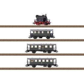   Trix 21229 Szerelvénykészlet: BR 98,3 Glaskasten gőmozdony, személyvonattal - Spalter Bockl, DB (E3) (H0) - Sound