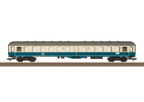 Trix 23167 Személykocsi, négytengelyes középajtós, Bylb 421, 2. osztály, DB (E4) (H0) - áramátvezető kuplung és belső világítással