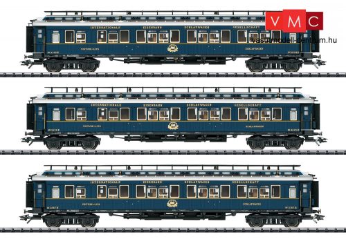 Trix 23220 Személykocsi-készlet, 3-részes négytengelyes CIWL, Simplon-Orient-Express 1919-2019 (E2) (H0) - LED belső világítással