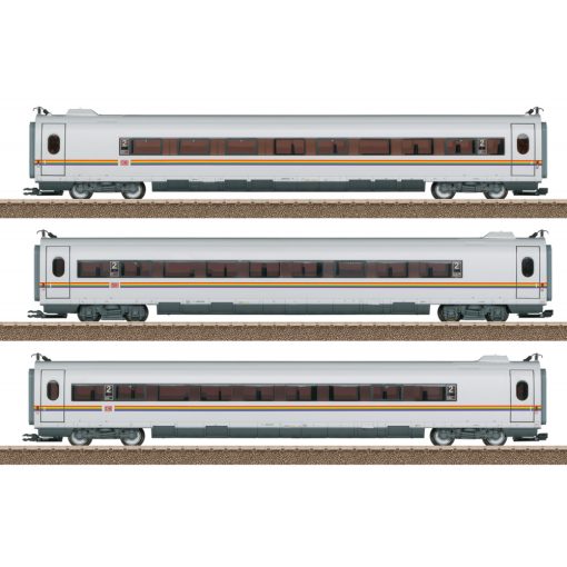 Trix 23391 Nagysebességű villamos motorvonat betétkocsi-készlet, 3-részes, ICE 3, szivárv