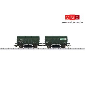   Trix 24220 Csapófedeles síntisztító teherkocsi-pár, K15, DB (E3) (H0) - 10 Jahre Trix-Club Mitglied