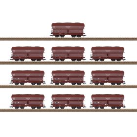   Trix 24266 Önürítős négytengelyes teherkocsi-készlet, 10-részes OOt Oldenburg, DRG (H0) (E6)