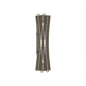   Trix 62720 Ágyazatos elektromos angolváltó, 236,1 mm - Trix C-Gleis (H0)