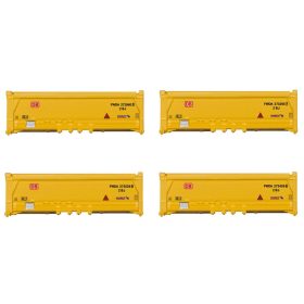   Trix 66581 Nyitott konténer-készlet, 4 db 20 lábas, DB-AG (E6) (N)