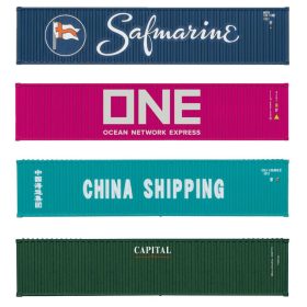   Trix 66588 Konténer-készlet, 4 db 40 lábas konténer, különböző feliratokkal (E6) (N)