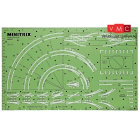   Trix 66600 Pályatervező sablon Minitrix N sínrendszerhez (N)
