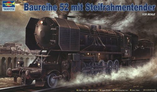 Trumpeter 00210 Kriegslokomotive Baureihe 52 (BR-52) mit Steifrahmentender (1/35)