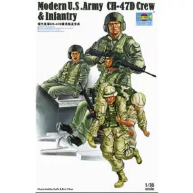   Trumpeter 00415 Modern U.S. Army CH-47D Crew & Infantry (1/35)