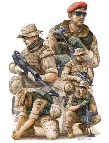 Trumpeter 00421 Modern German ISAF Soldiers in Afghanist (1/35)