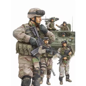   Trumpeter 00424 Modern U.S. Army Armor Crewman & Infantry (1/35)