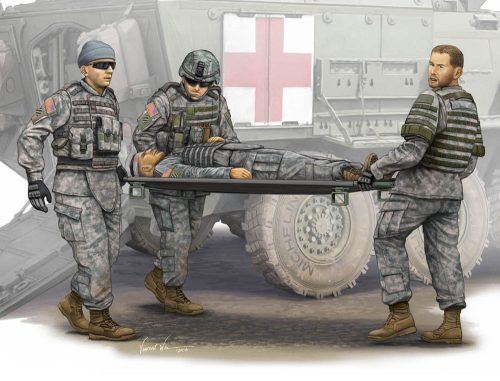 Trumpeter 00430 Modern U.S. Army-Stretcher AmbulanceTeam (1/35)