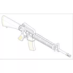 Trumpeter 00502 AR15/M16/M4 FAMILY-M16A2 (6 units) (1/35)